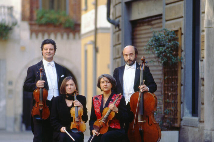 Fondo Claudio Argentiero, Roberto Bosio e Franco Pontiggia - Varese - Quartetto Stradivari - 1998 - Foto di F. Pontiggia
